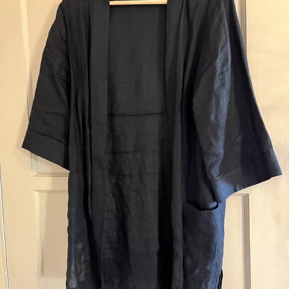 Whimsy & Row linen duster - black - M/L - Picture 3 of 8